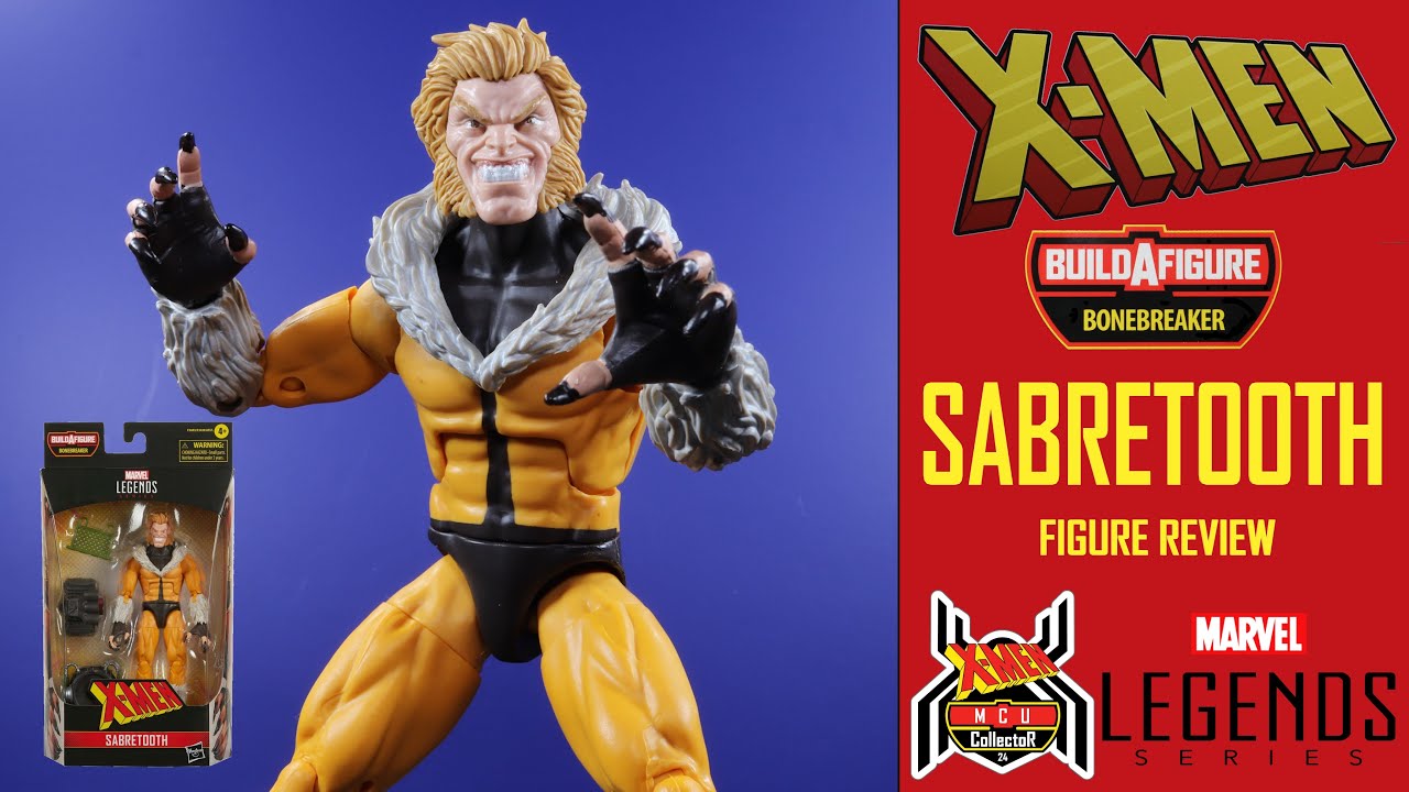 Marvel Legends SABRETOOTH Xmen Reavers Bonebreaker BAF Wave Figure Review