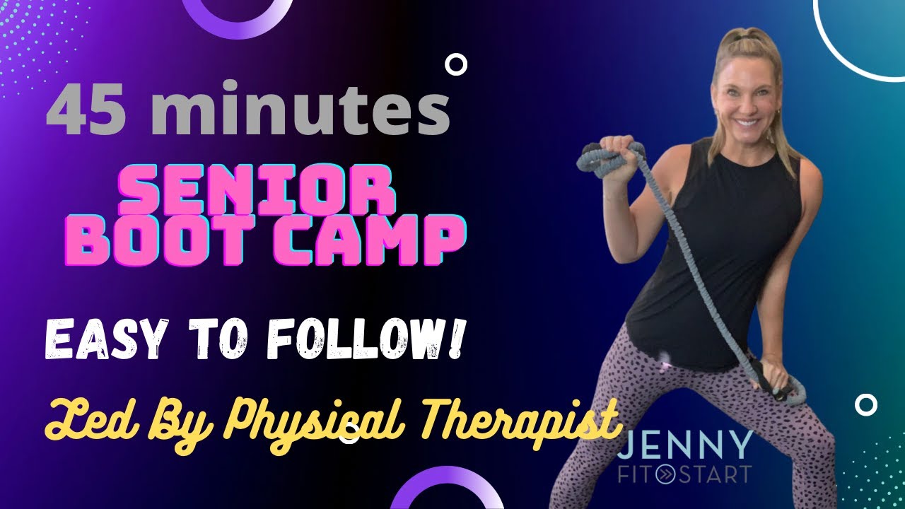 45 min. FUN BOOT CAMP for seniors and beginners!