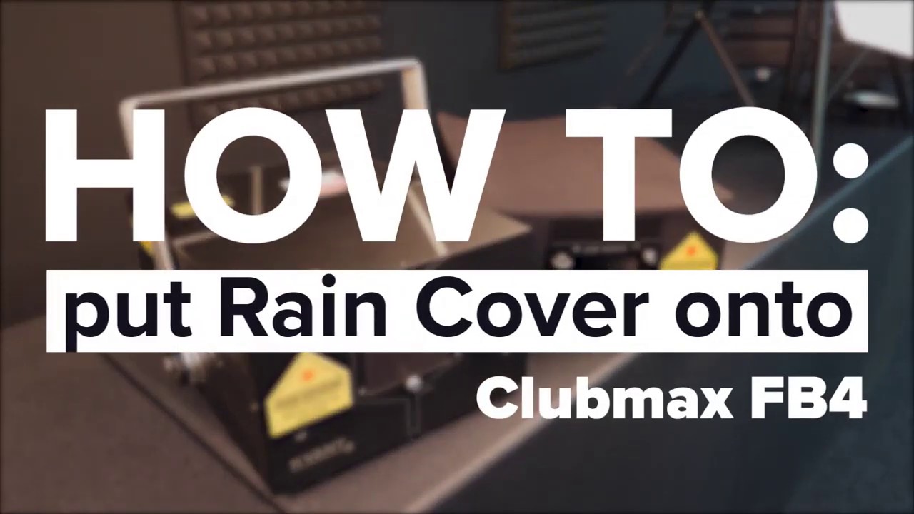 Rain Cover an Kvant ClubMax Laser anbringen