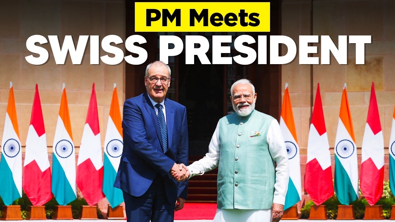 LIVE: PM Modi meets Guy Parmelin, President of the Swiss Confederation at Hyderabad House, New Delhi