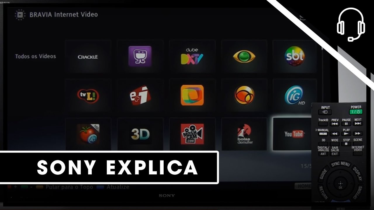 Sony | Suporte | TV | Como acessar o YouTube