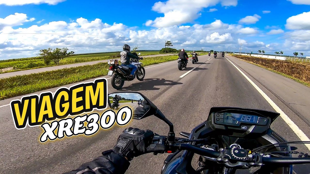 PEGUEI A ESTRADA COM A XRE300 E VÁRIAS MOTOS