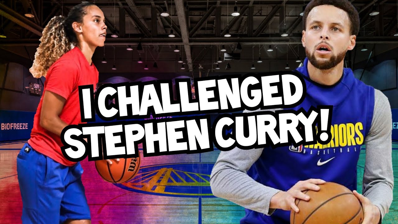 CHALLENGED STEPH CURRY TO A SHOOTING CONTEST