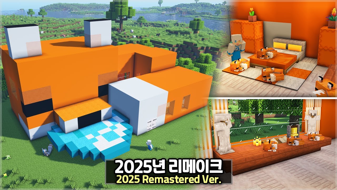 ⛏️ Minecraft :: Построй милый дом в форме лисы [ремейк 2025] 🦊
