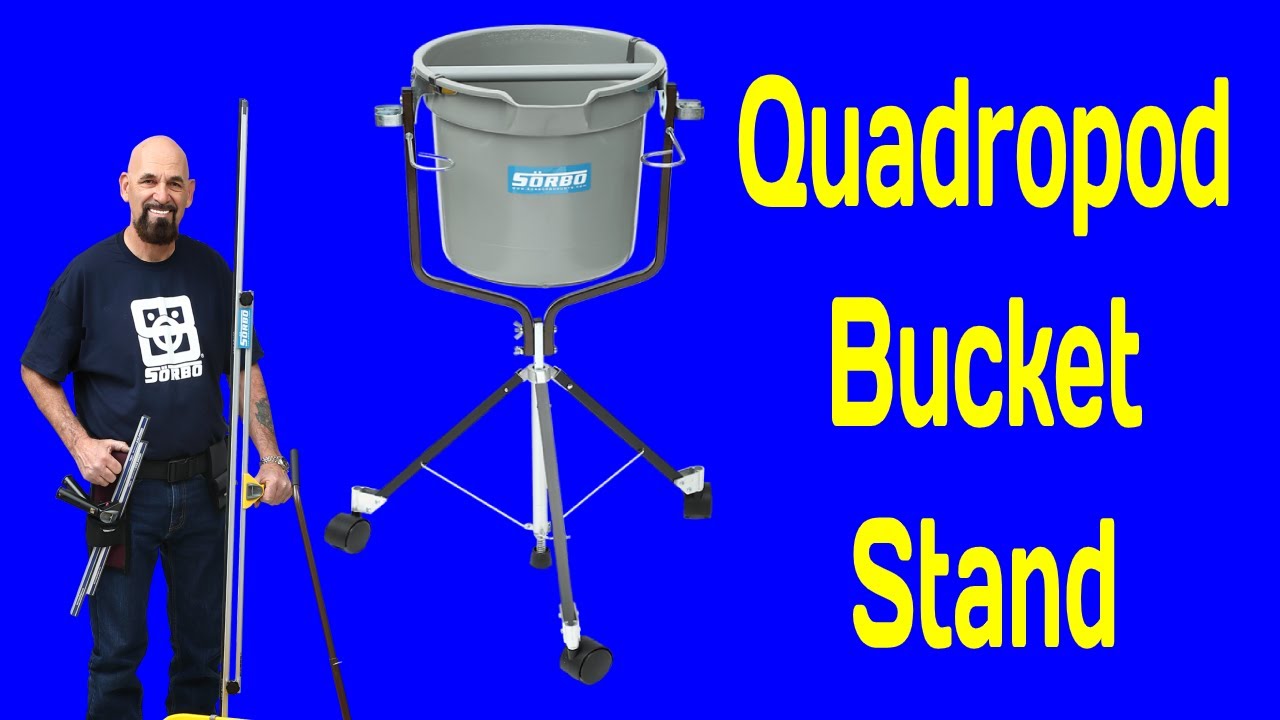 Quadropod Bucket Stand - Window Cleaning Professionals