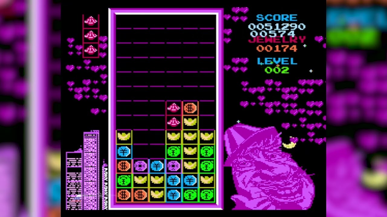 Coin Tetris (Magic Jewelry hack) [Bootleg Famicom Games]