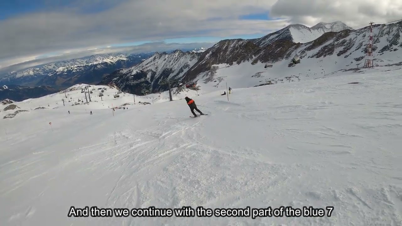 Piste Red 4a, blue 7 and Red 9   Kitzsteinhorn/Kaprun Ski