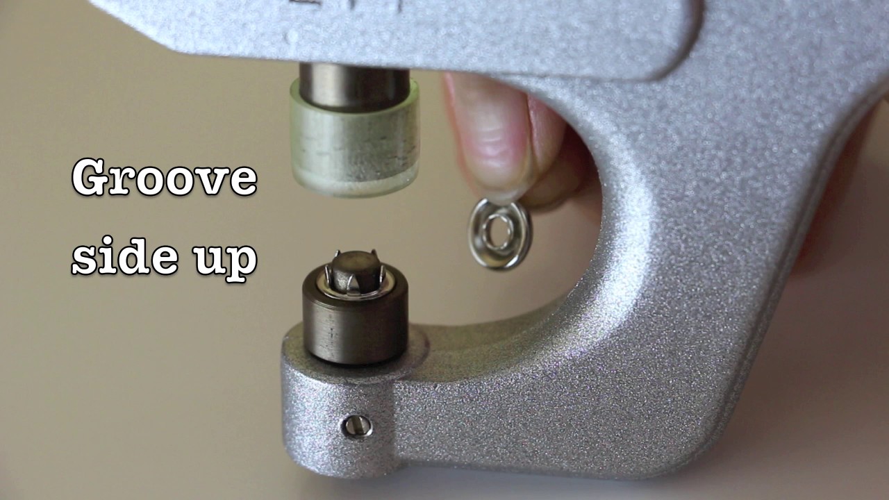 How to Install Open-Ring Metal Snaps with KAMsnaps KX Multi-Functional Hand Pliers