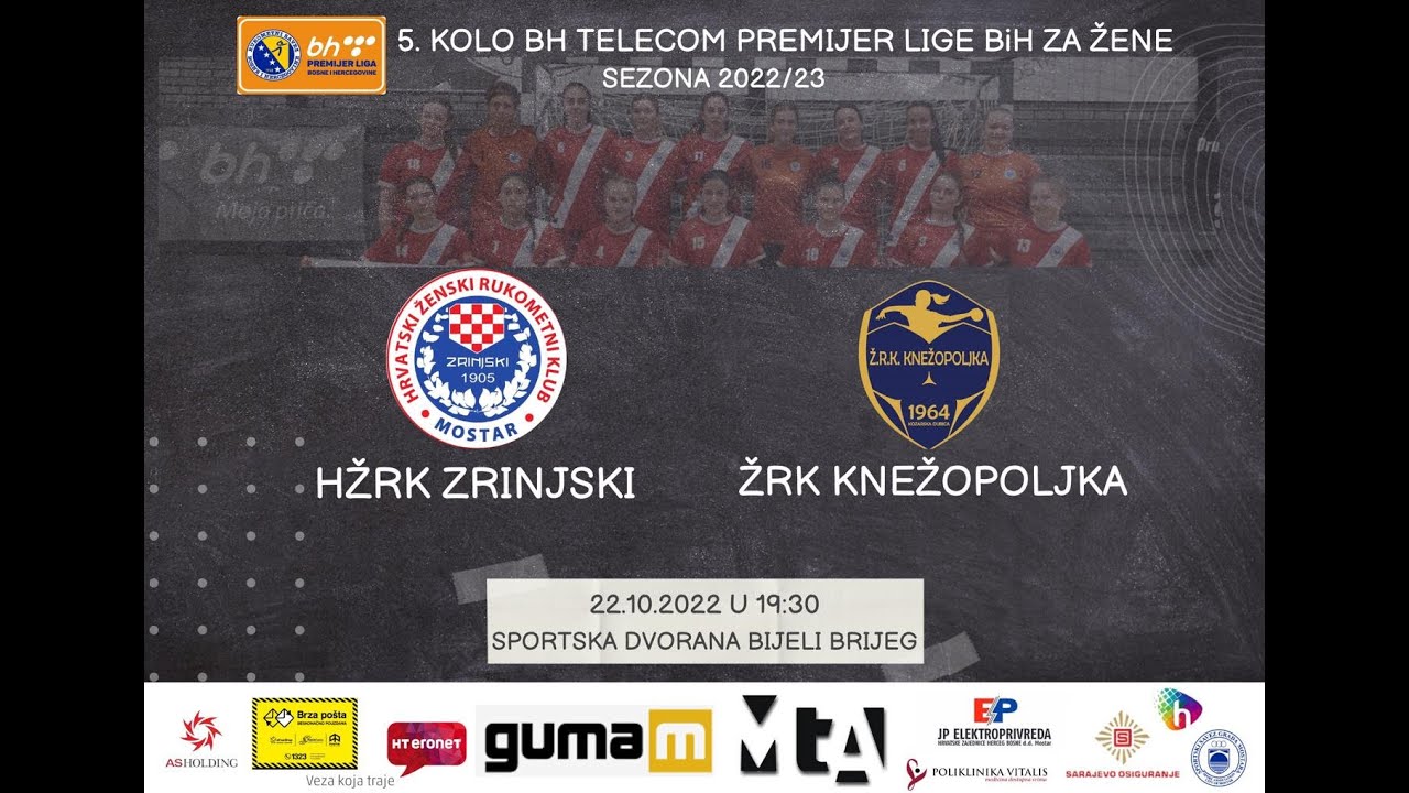 HŽRK Zrinjski - ŽRK Knežopoljka | 5. kolo BH Telecom PLBiH