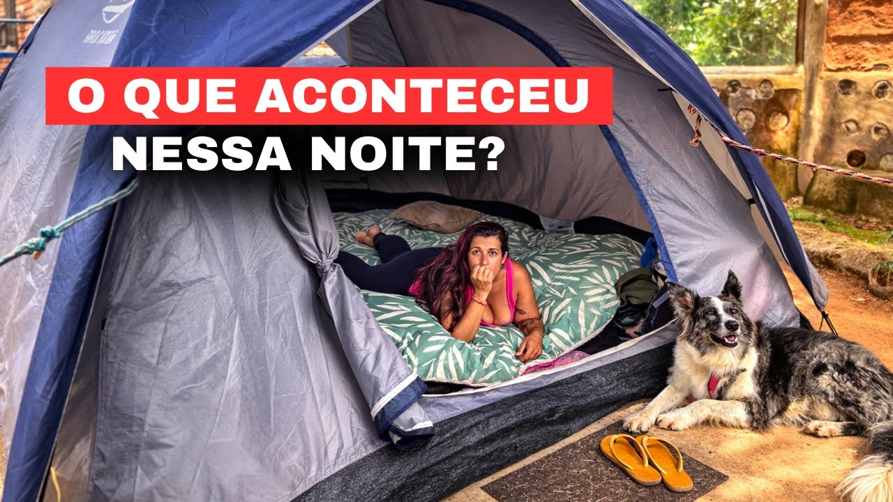 Primeira noite no ACAMPAMENTO do sitio isolado