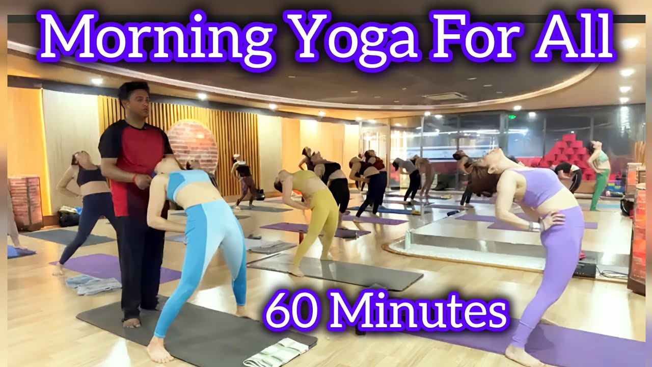 60 Minutes Morning Yoga For All #morningyoga #yogasouvik #vinyasaflowyoga 