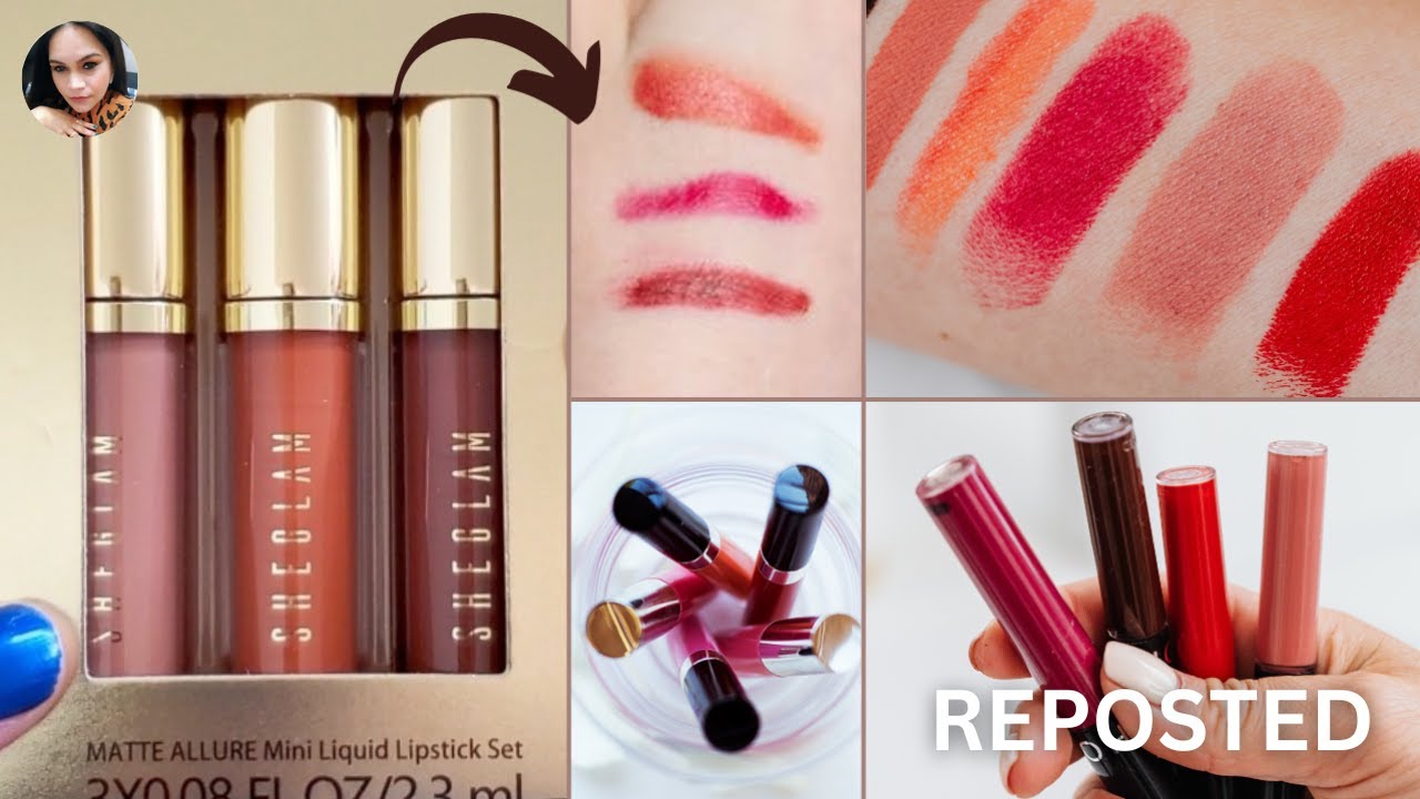 SHEGLAM Liquid Lipsticks || Nude Beach Shade Pack Of 3 || Matte Lipsticks Review