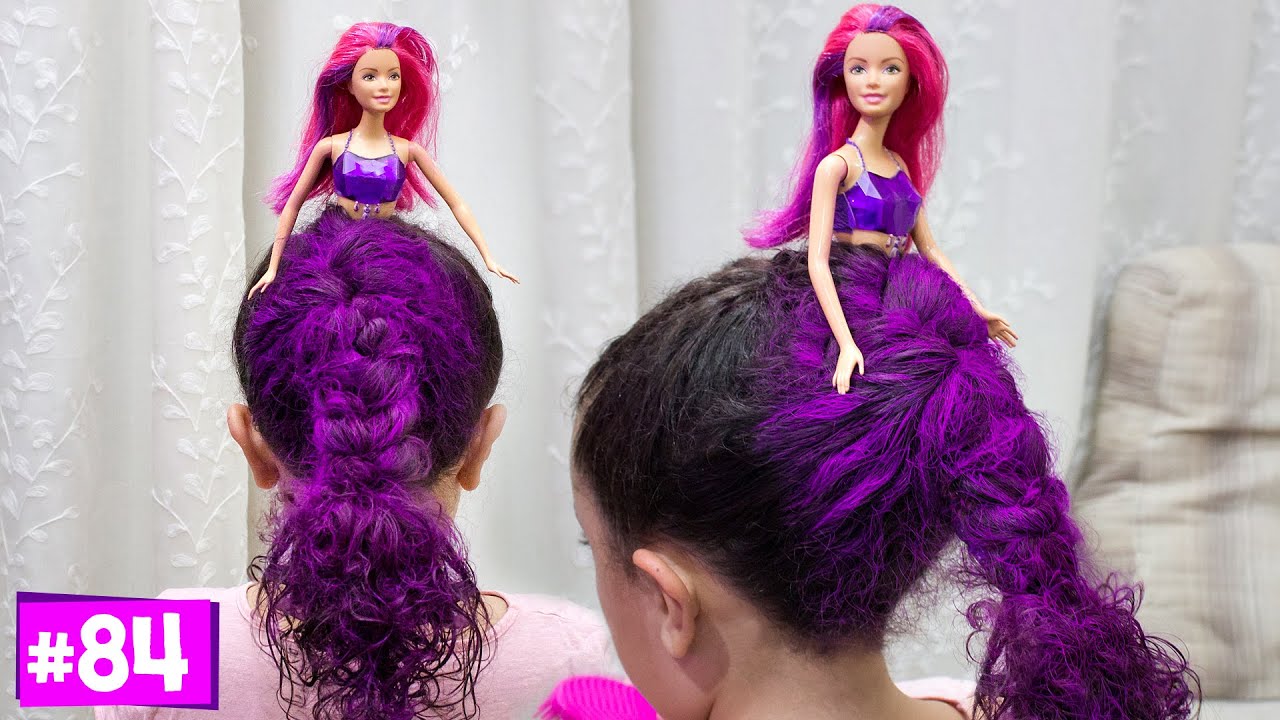 Penteado infantil facil e divertido com Sereia I Penteado Maluco I Sr e Sra Martinez