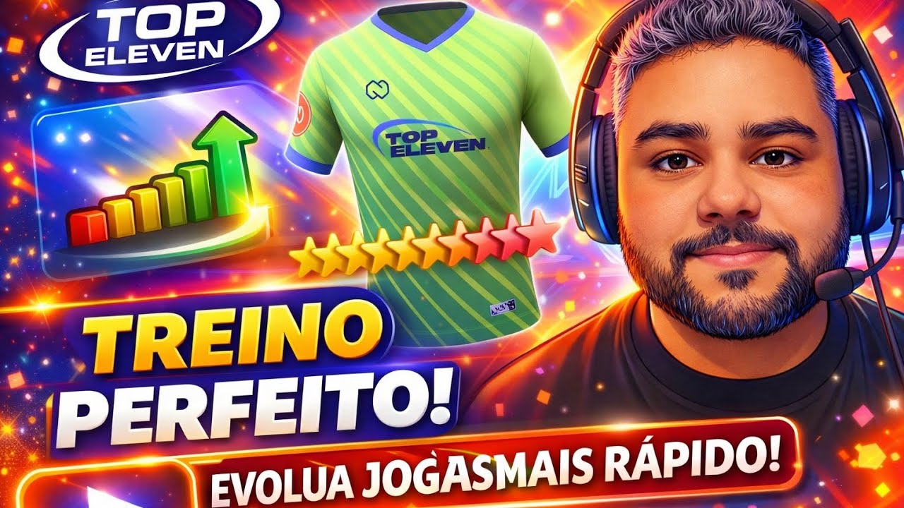 TREINO PERFEITO NO TOP ELEVEN! 🔥 EVOLUA SEUS JOGADORES MUITO MAIS RÁPIDO ⚽📈