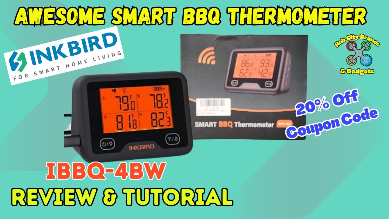 INKBIRD IBBQ-4BW Smart BBQ Thermometer (Review & Tutorial) #inkbird #bbq #amazonfinds #review