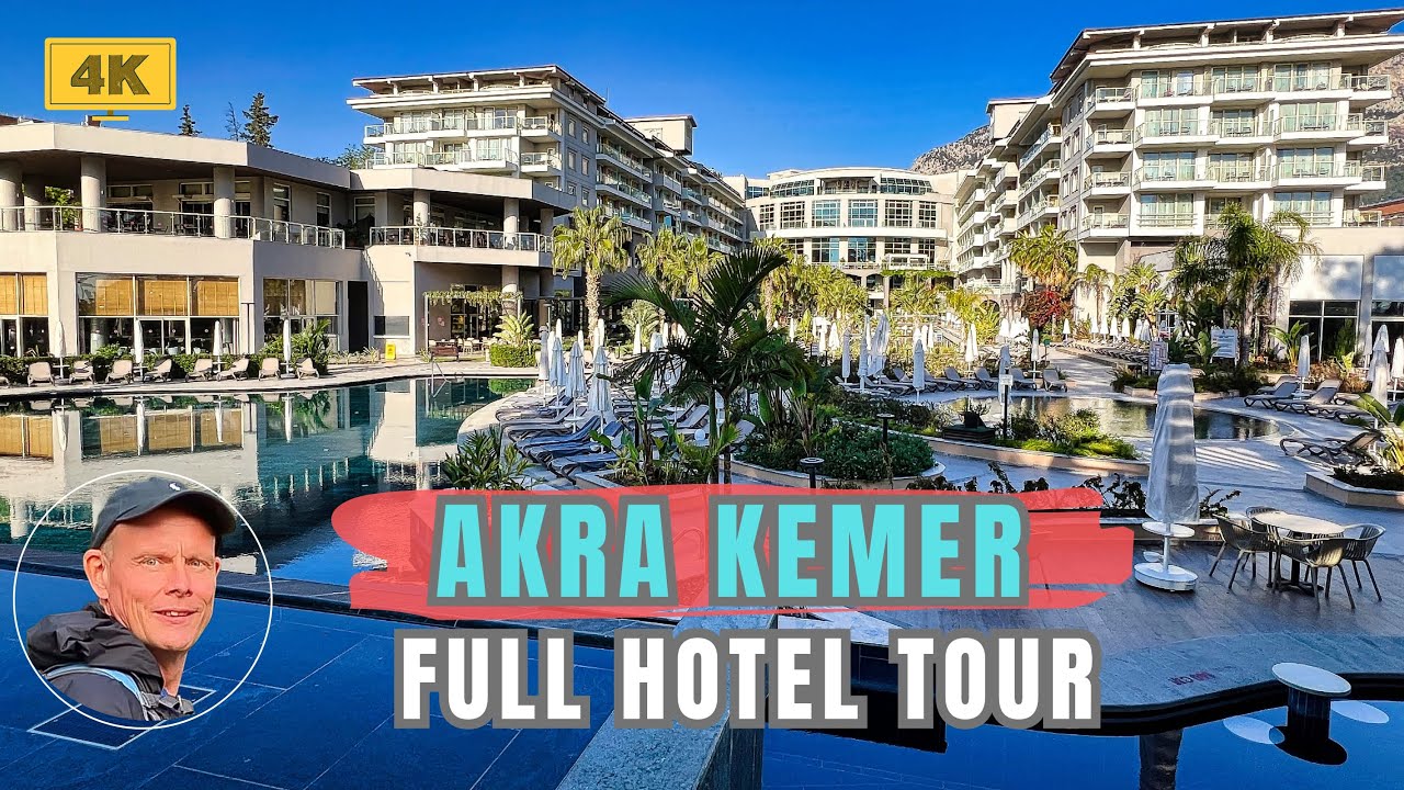 Akra Kemer - FULL HOTEL TOUR - Pool - Beach - Restaurant - SPA - Bar - GYM [4K]