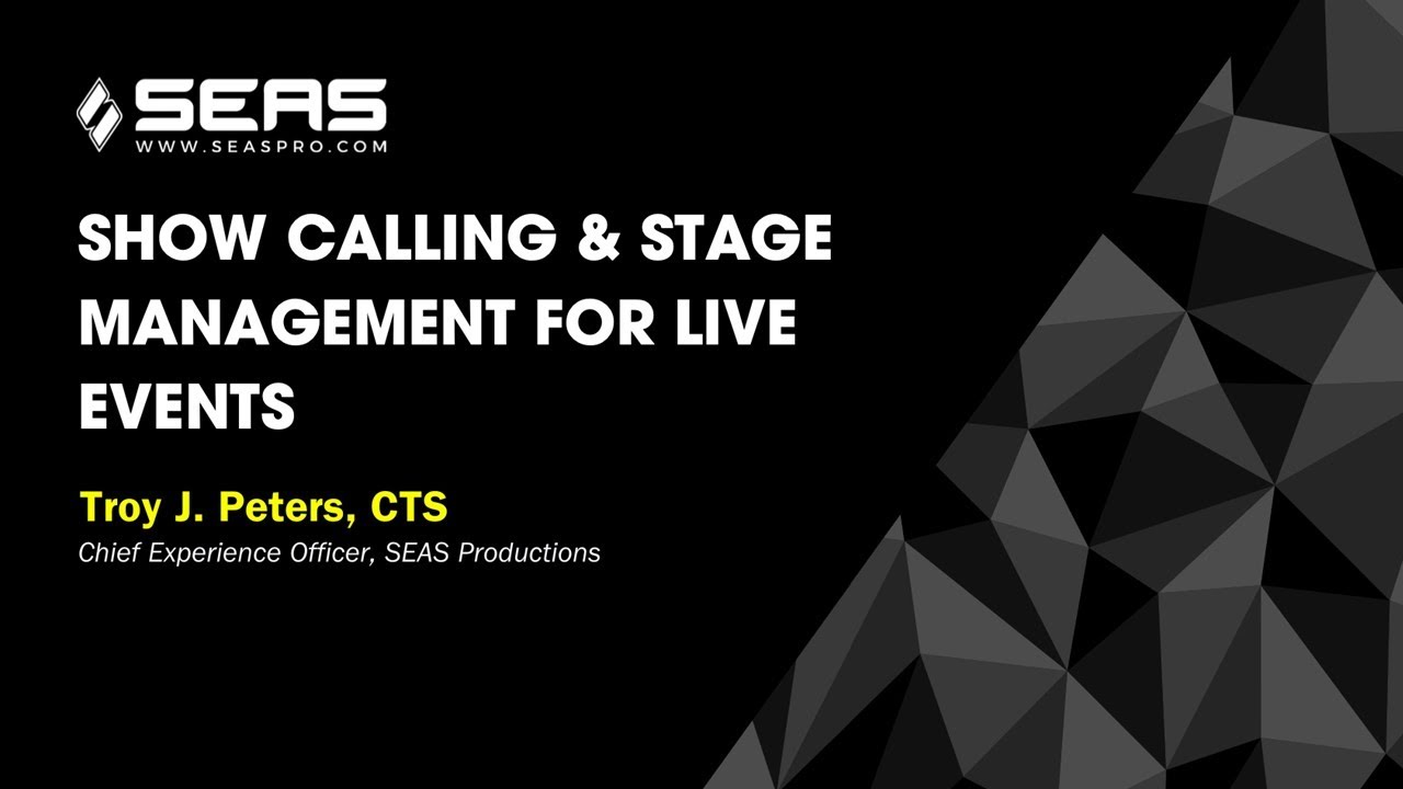 Show Calling  & Stage Management  For Live Events