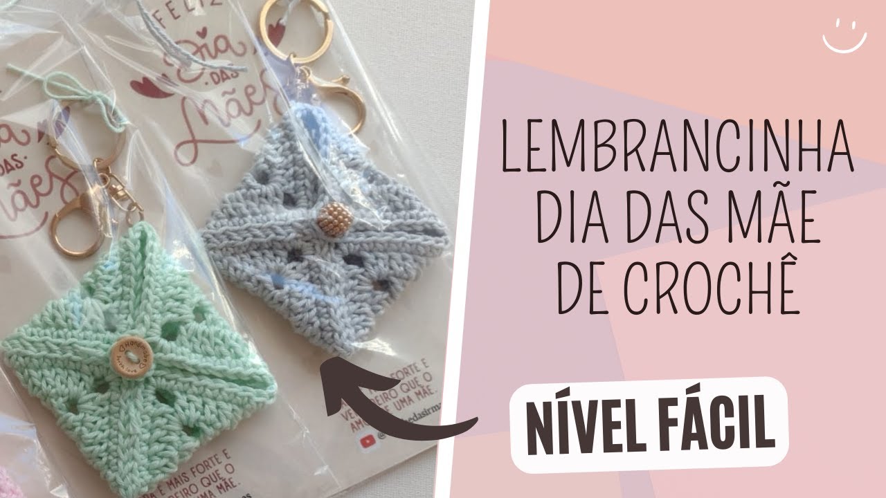 lembrancinha para o dia das mães de crochê SUPER FÁCIL para Iniciantes!