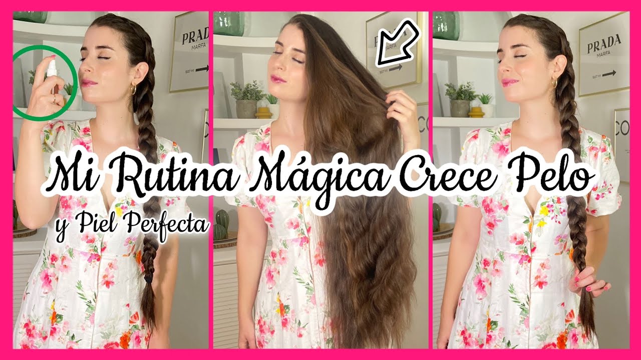 MI RUTINA MÁGICA CRECE PELO-CABELLO LARGO Y PIEL PERFECTA!! Rutina de día cabello y piel
