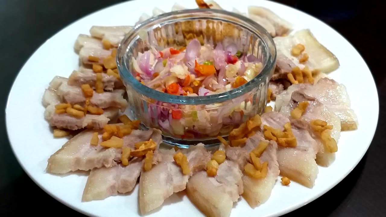 SAMBAL MATAH KULIT BABI DAN SAMCAN REBUS YANG ENAK