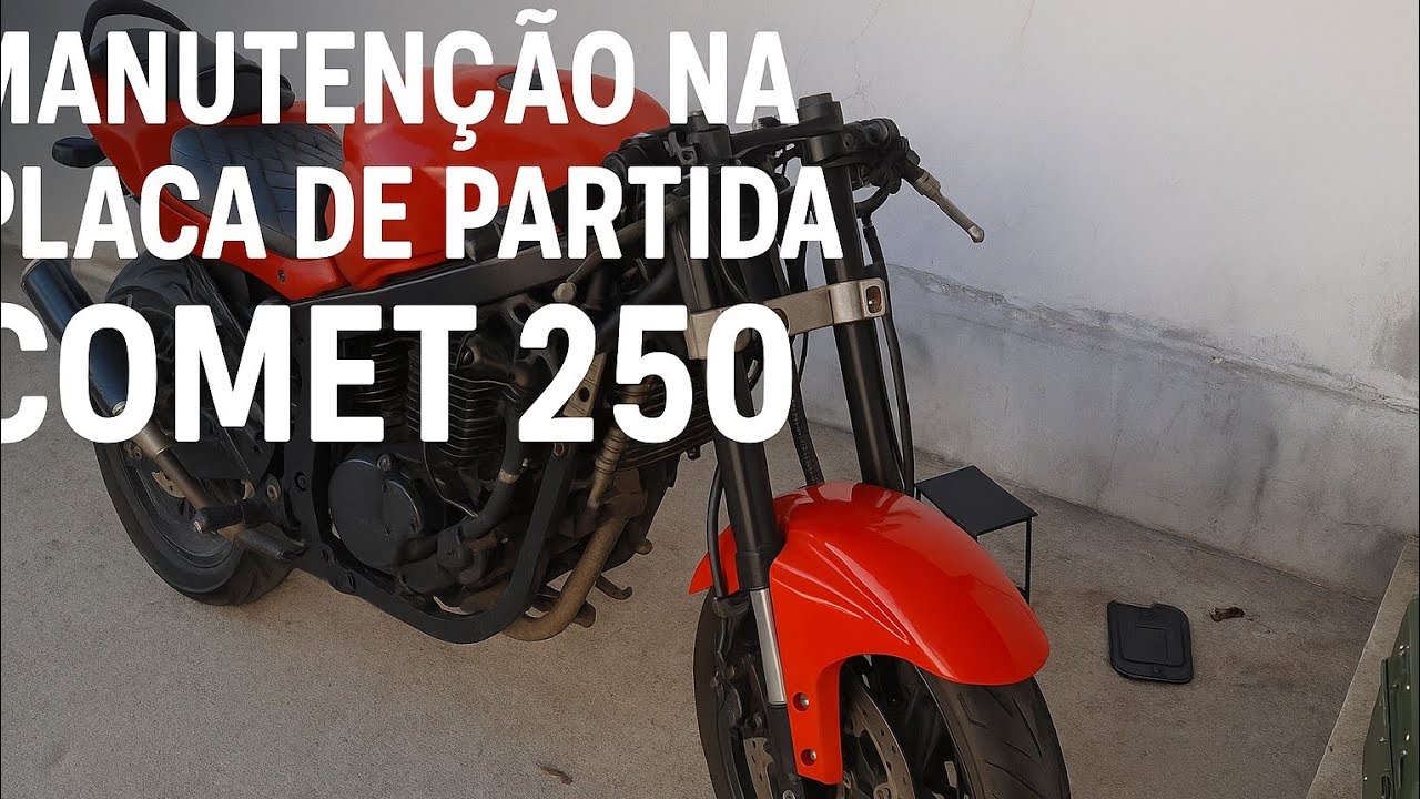 Manutenção na placa de partida da comet 250!