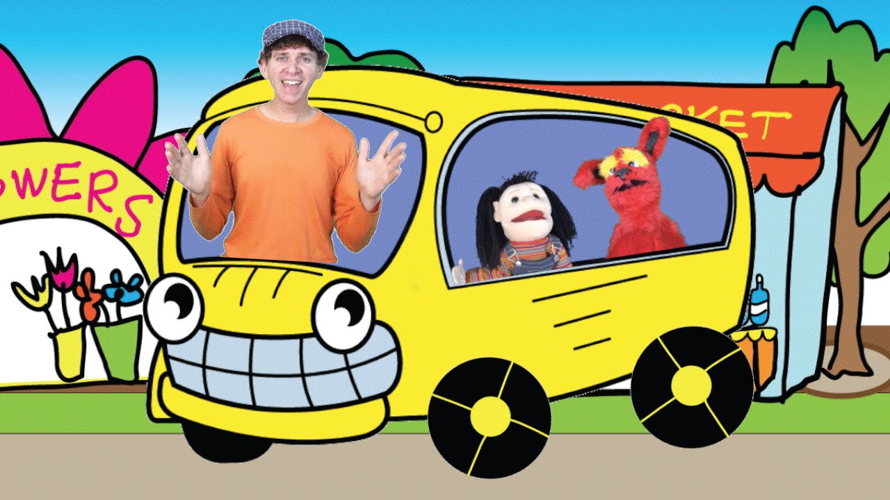 Wheels On The Bus with Matt | Children's Song | Preschool, Kindergarten, Learn English