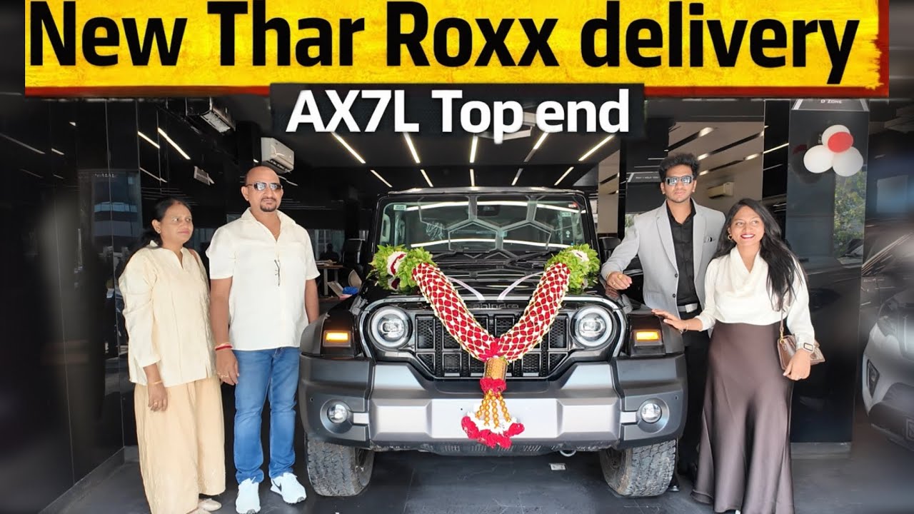 Mahindra Thar ROXX AX7L Delivery | Full Family Celebration 🔥 New Beast in Town | VSKC Vlogs 