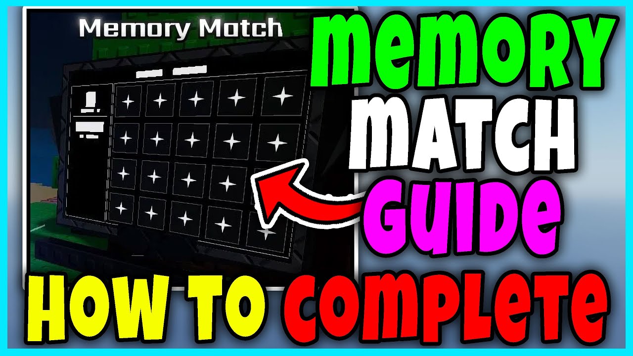 MEMORY MATCH FULL GUIDE - how to COMPLETE MEMORY MATCH in SOL'S RNG Roblox