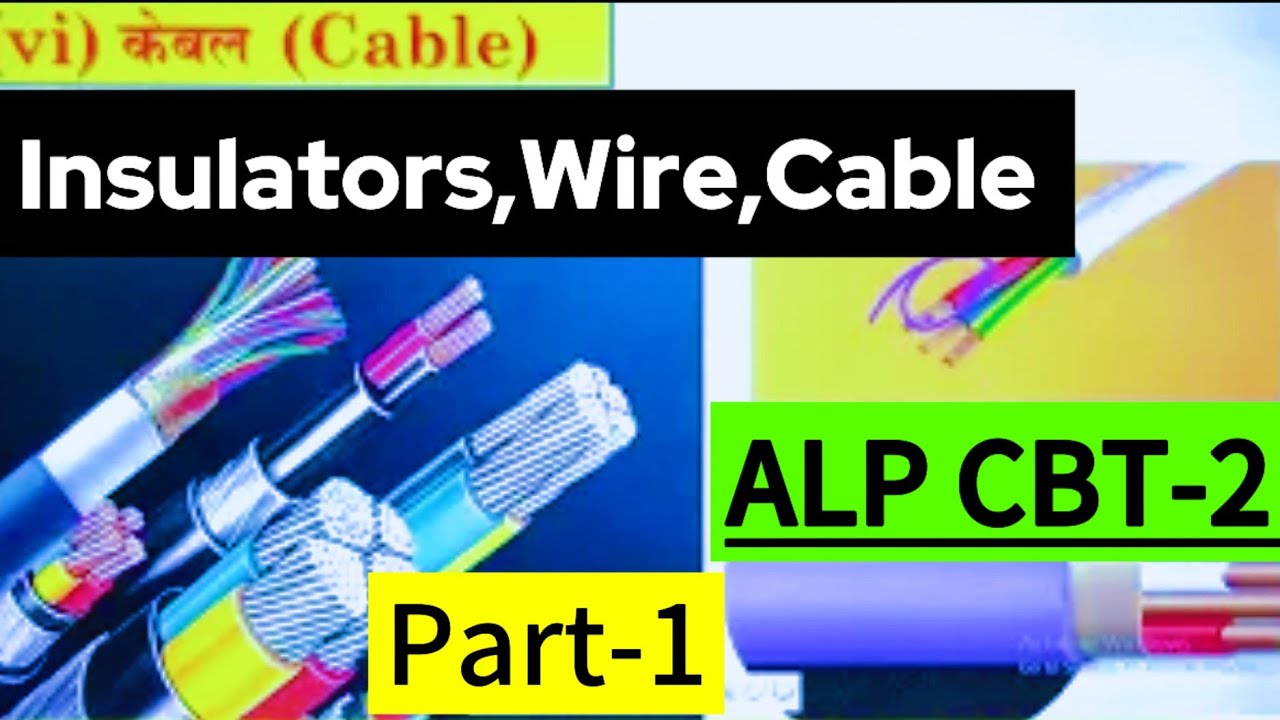 Insulators,Electrical Wires,Cable and Electrical Accessories Class-1 Basic science and E.D. ALP CBT2
