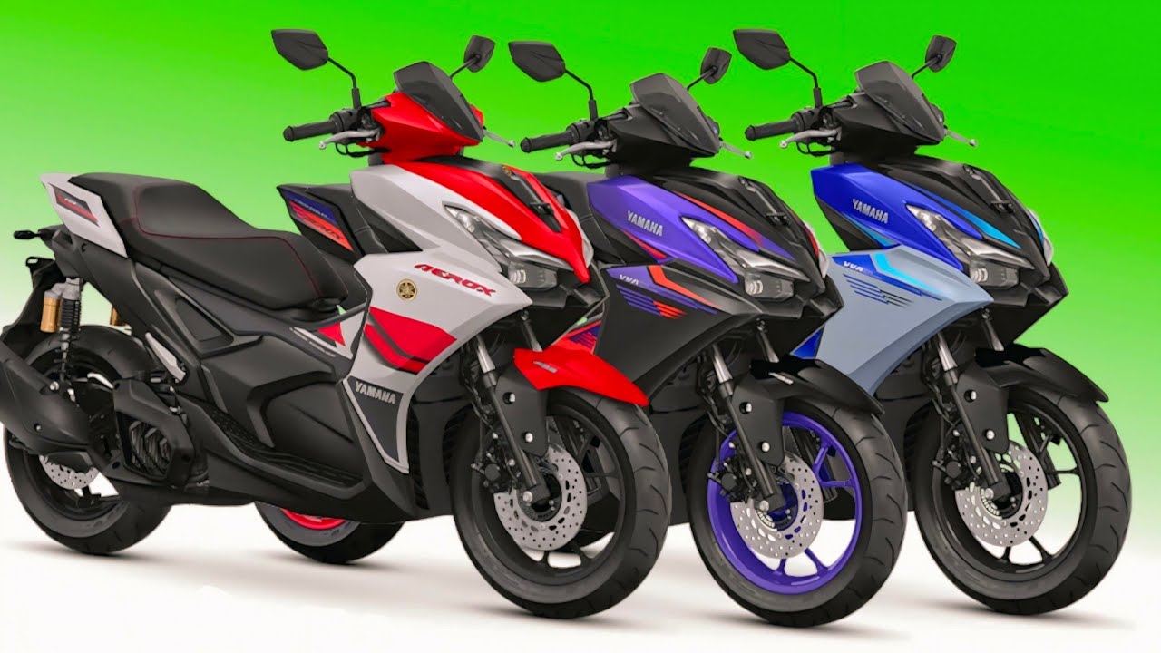 Yamaha Aerox 155 Alpha 2026 года: новые цветовые варианты - обзор.
