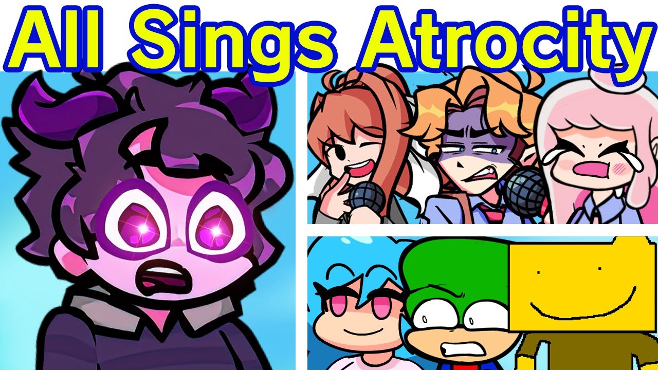 Friday Night Funkin' Atrocity Song but Everyone Sings It | JellyBean VS. The Skeletons (FNF Mod)