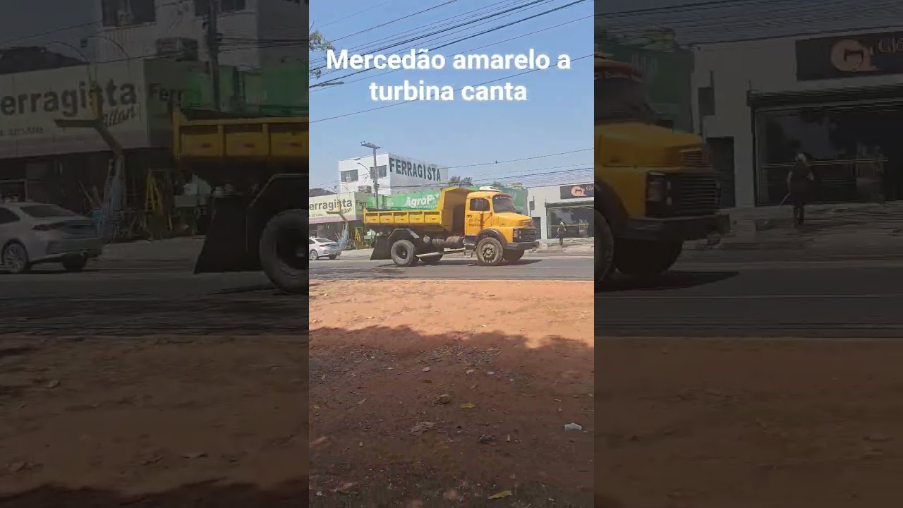 Merced&atilde;o amarelo a turbina cantando