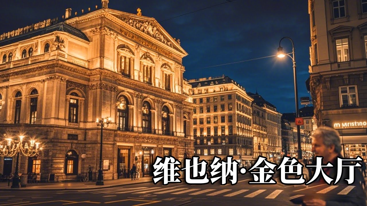 维京之旅第十一天——夜游维也纳，花了12欧去金色大厅听音乐会，金色大厅里面真迷人【行走世界的北京老刘】