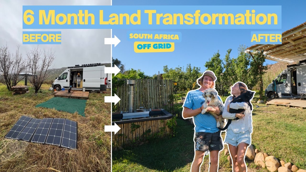 6 Month Off-Grid Land Transformation in South Africa - Before and After