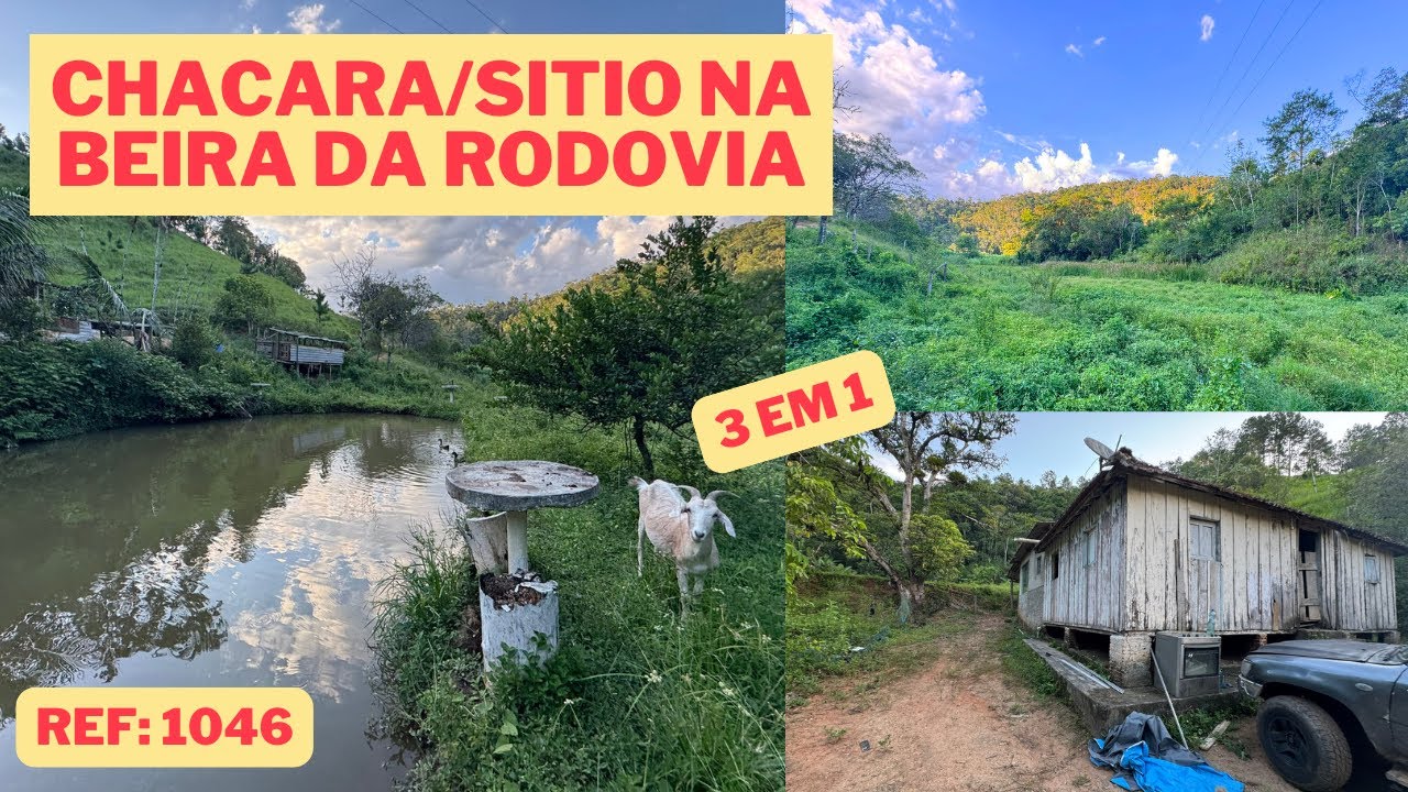 REF. 1046, CHACARA/SITIO NA BEIRA DA RODOVIA EM MIRACATU-SP POR R$ 359.000,00