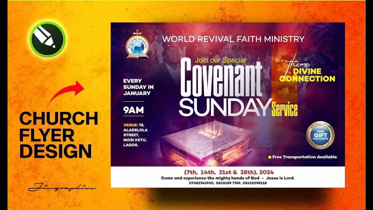 How to Design a Church Flyer | CorelDraw Tutorial 2024