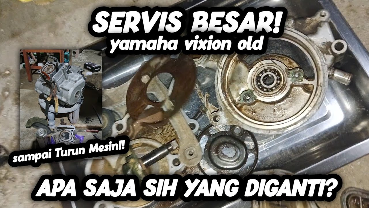 Kerusakan Air radiator Masuk Ke Mesin‼️Apa Saja Sih Yang Diganti?? •|Yamaha Vixion old 2008