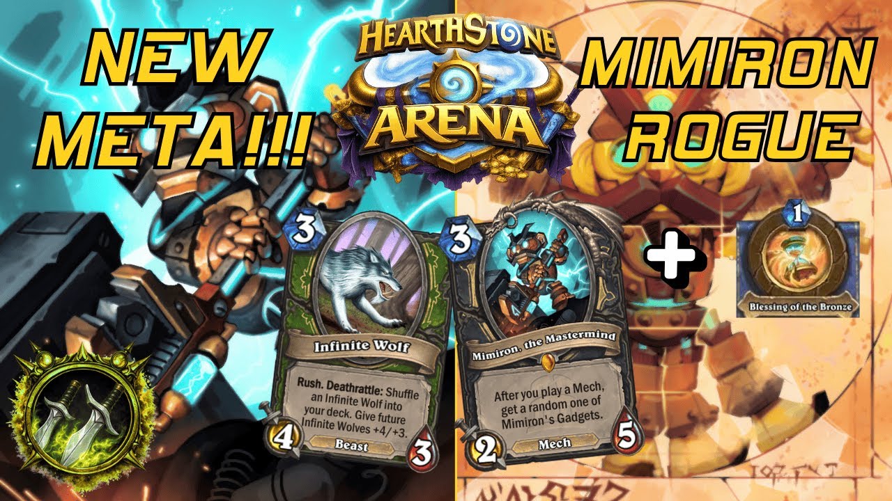 NEW META - Mimiron Rogue Beats Infinite Wolf? | Hearthstone Arena Underground