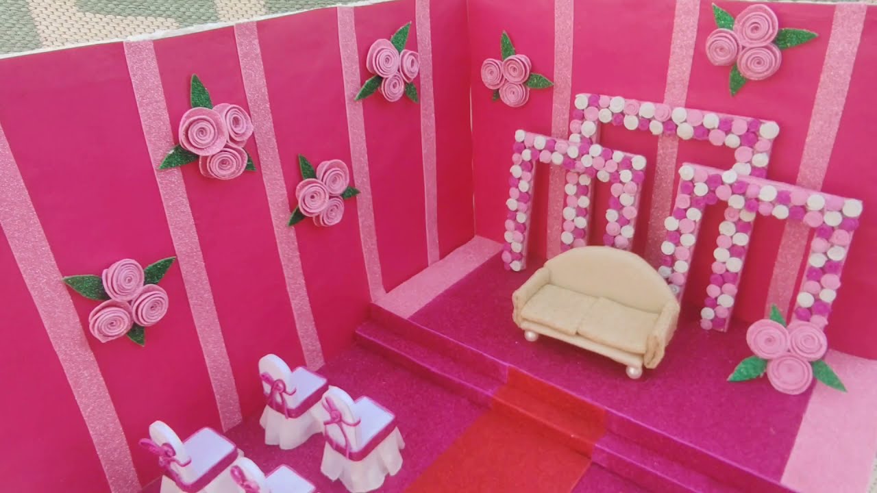 DIY Miniature Marriage Hall | How To Make Mini Marriage Hall | Decoration | DIY Satisfying Miniature