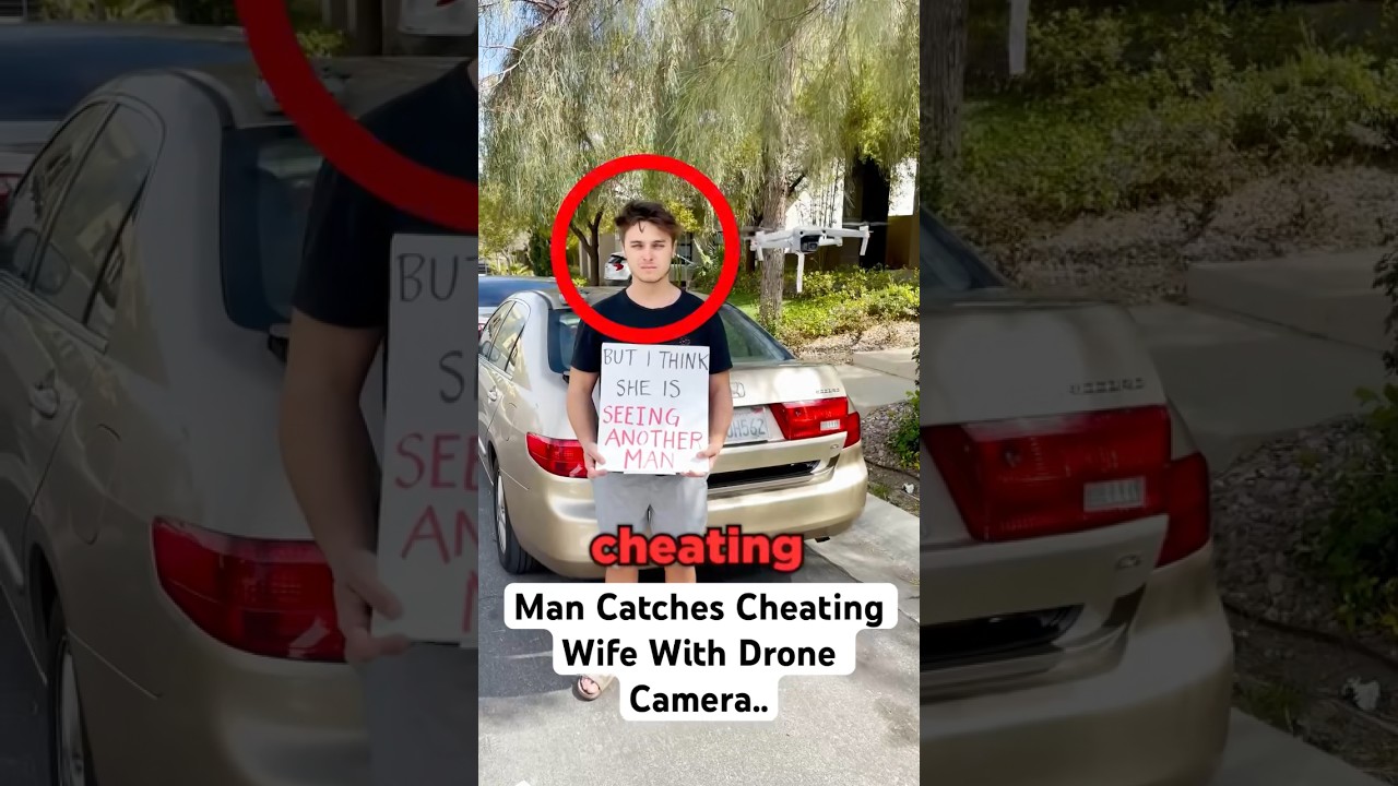 Man Catches Cheating Wife With Drone Camera..