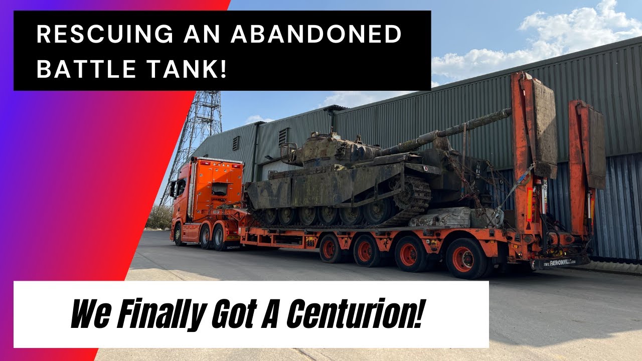 Rescuing A British Army Centurion Main Battle Tank Ready For Restoration