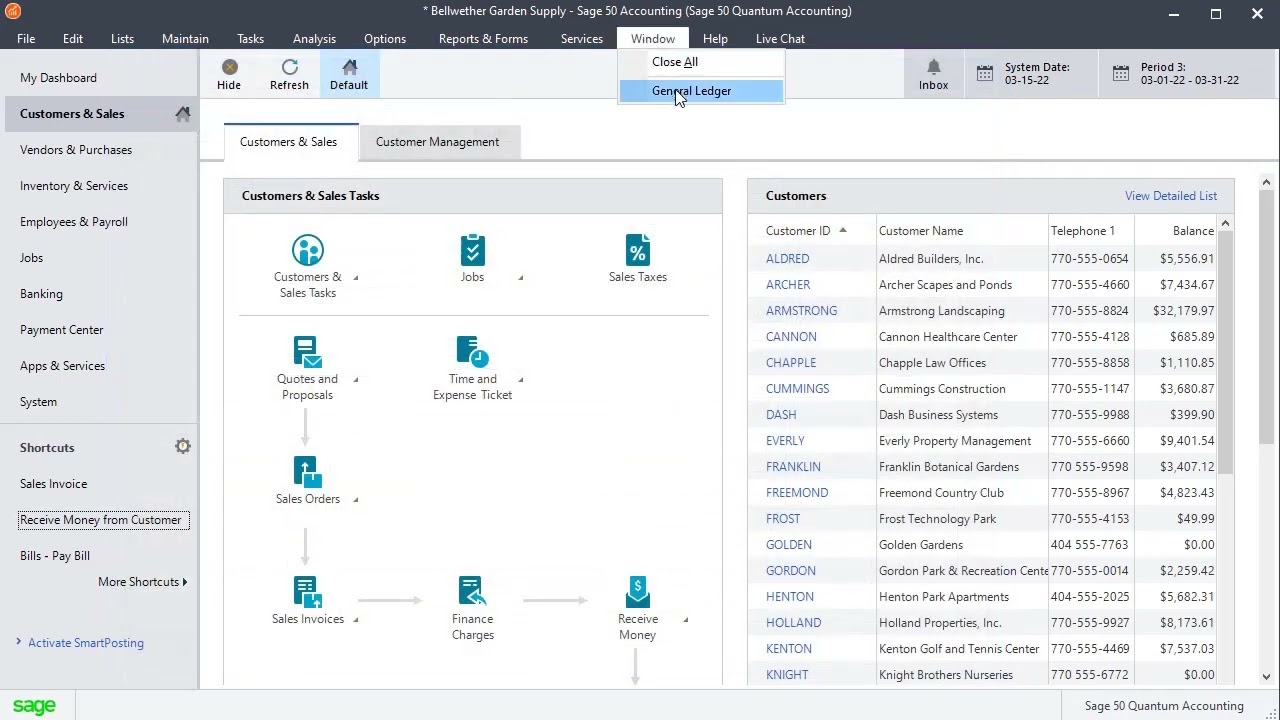 Offset Customer Balance Against Vendor Balance in Sage 50 Accounting US Edition