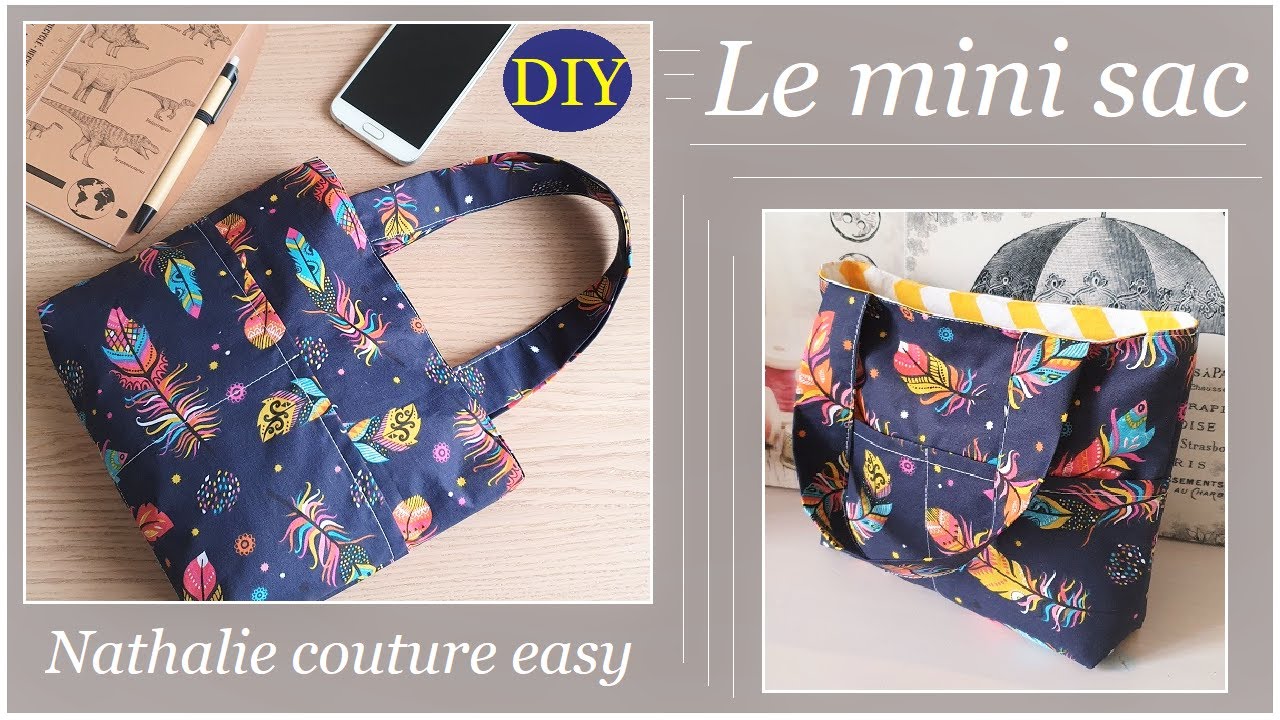 DIY pour ce mini sac / coudre un sac facile /Nathalie couture easy
