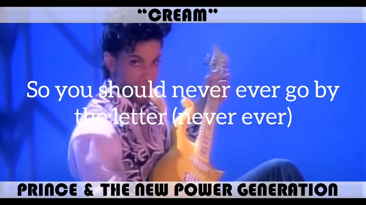 Cream by Prince - lyrics