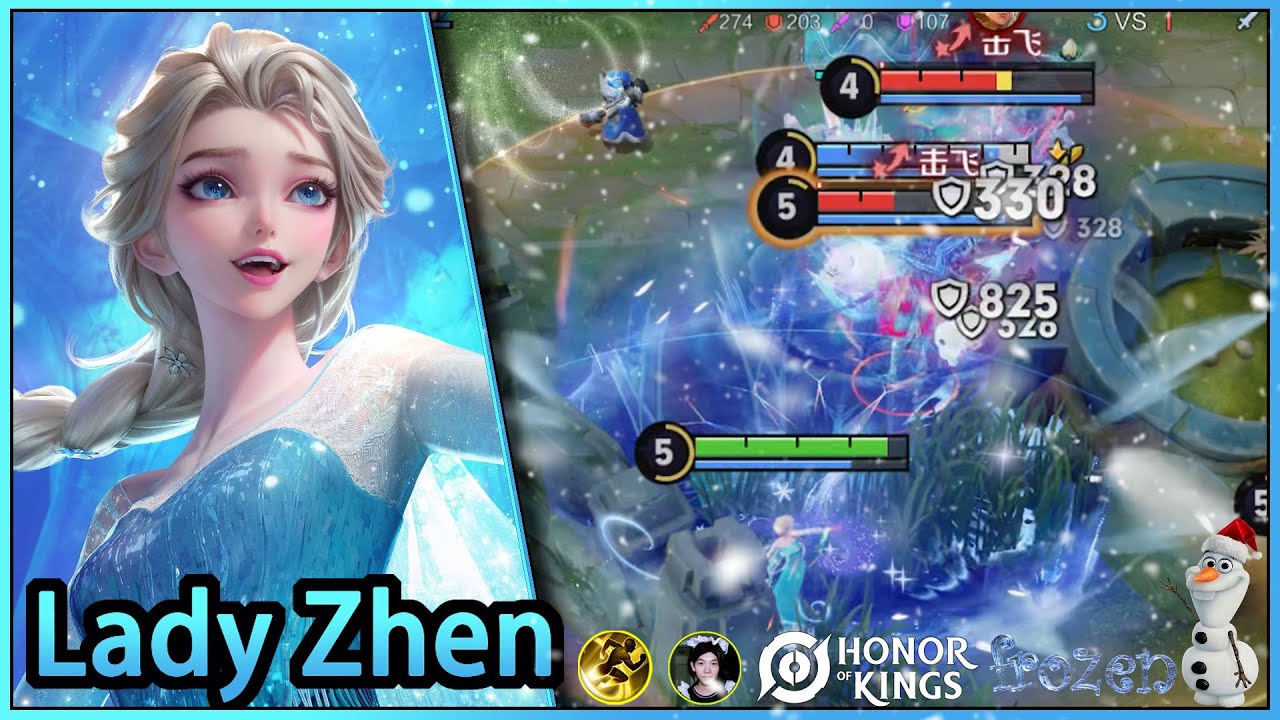 Lady Zhen X Elsa｜Honor of Kings X Frozen｜This is an extremely perfect skin