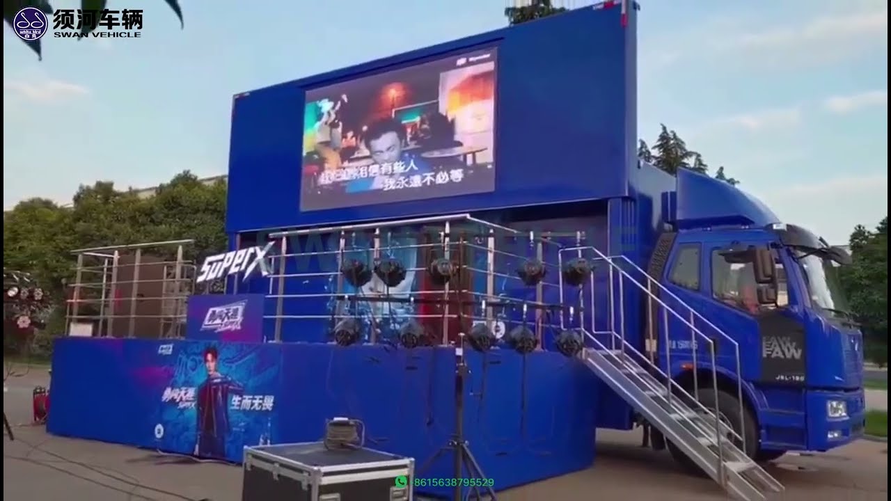 Single Side Hydraulic LED Stage Truck | Mobile Roadshow & Event Stage Solution