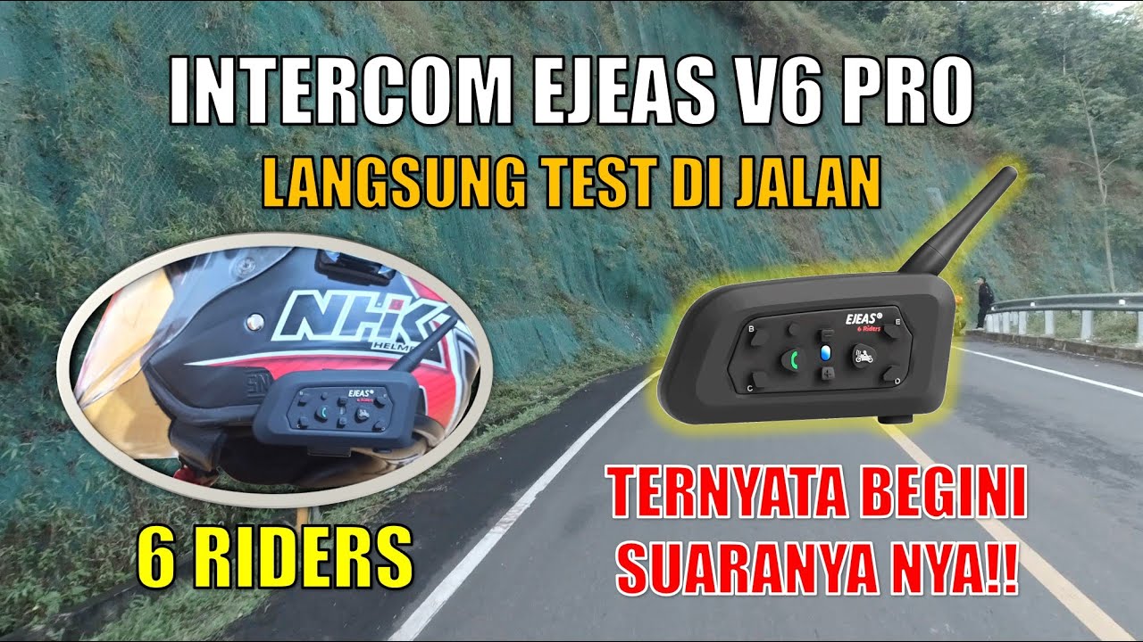 REVIEW INTERCOM EJEAS V6 PRO | LANGSUNG TEST DI JALAN