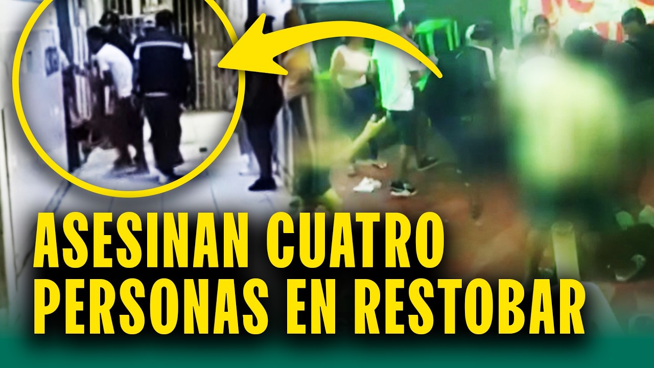 Dos sicarios se metieron a local a dispararles: Cuatro muertos tras balacera