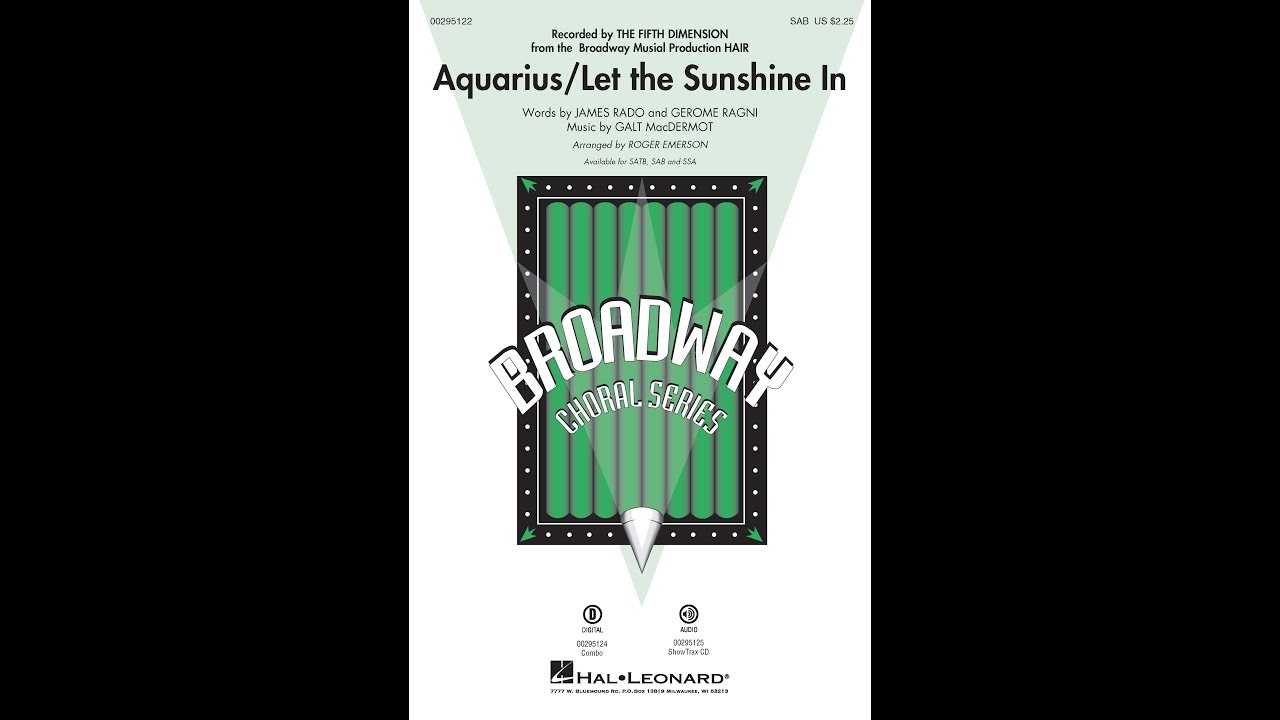 Aquarius/Let the Sunshine In (from Hair) (SAB Choir) - Arranged by Roger Emerson