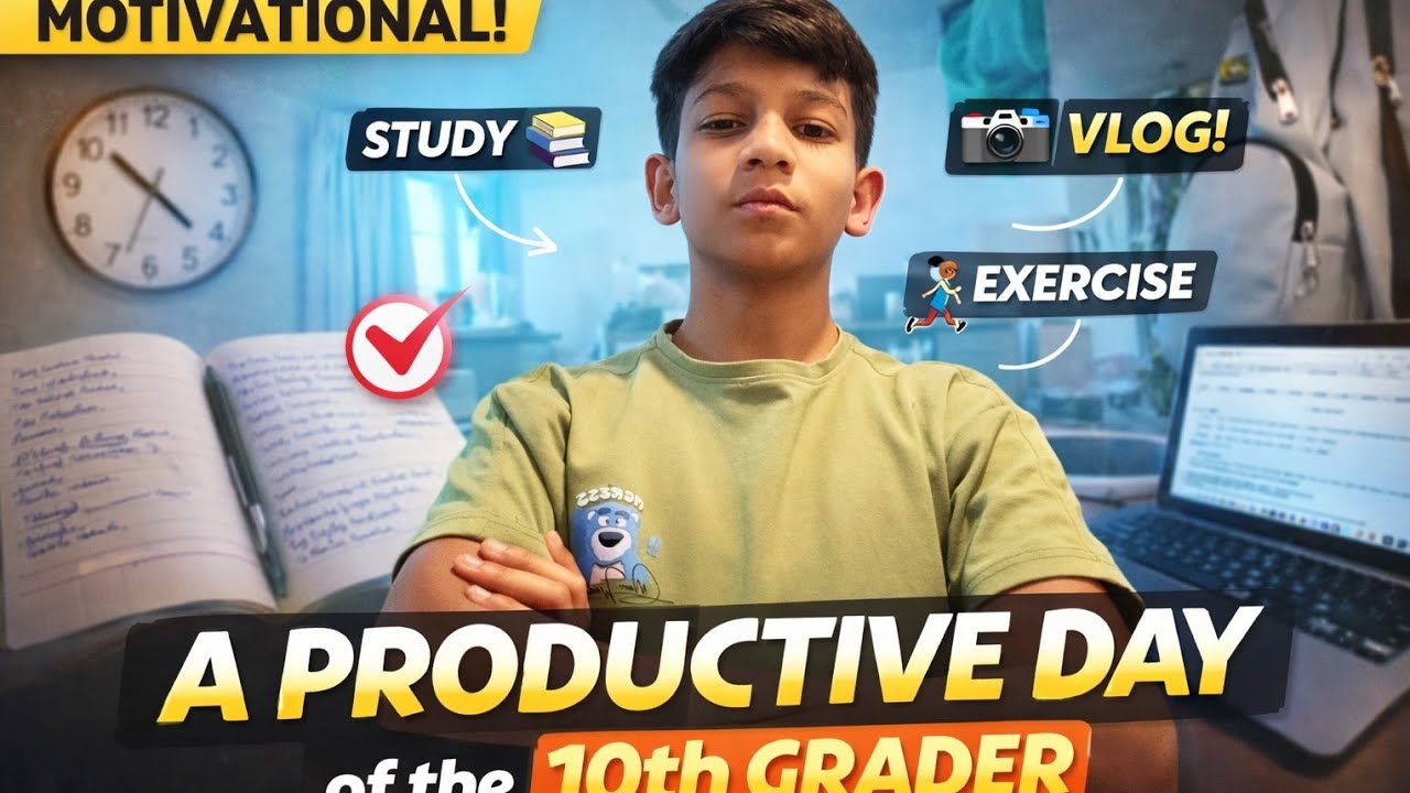 A Productive Day of a 10th grader | PG Verse | study vlog